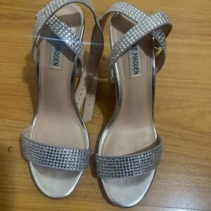 Steve Madden Silver Heel